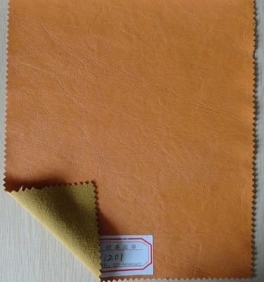 Couro tecido PU Material sintético Handfeeling de couro genuíno de saco, Notebook