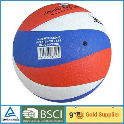 Voleibol de couro sintético imprimindo feito sob encomenda 5#/voleibol do plutônio de praia oficial