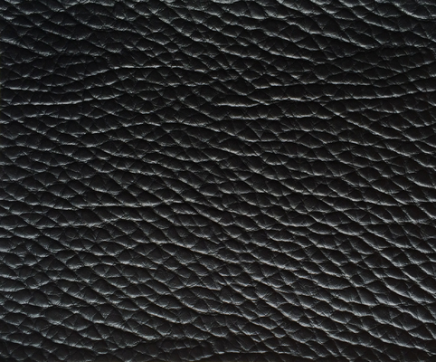 Tecido não suportando o material preto da tela do couro de imitação de estofamento do falso para o sofá