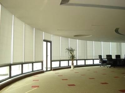 Cortinas verticais luxuosas modernas das cortinas de rolo da tela da cortina com poliéster