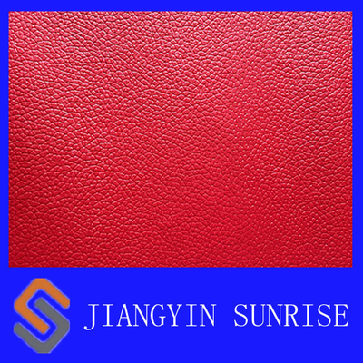 Tela vermelha do couro artificial da mobília feita sob encomenda para as tampas protetoras do sofá