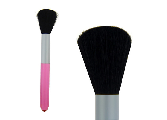 O contorno retrátil natural cora rosa das escovas da composição do cabelo da cabra da escova