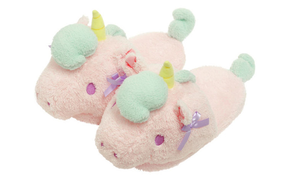DAS Einhorn - deslizadores do luxuoso da casa do inverno do pantoffeln do weiche para senhoras das meninas