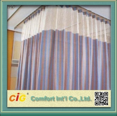 Tela da cortina do uso do hospital do compartimento do poliéster/material modernos pano da cortina para o estofamento