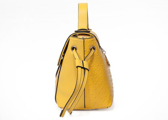Saco de cordão do peixe-gato das bolsas das senhoras da forma do teste padrão da avestruz, grandes bolsas de couro