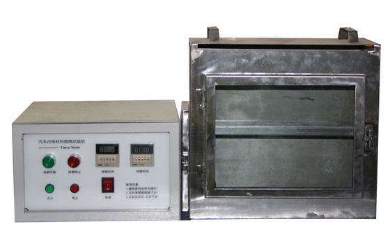 Verificador ardente material interior da inflamabilidade do couro da máquina do teste dos auto móbeis