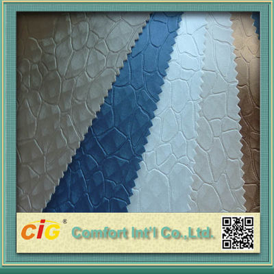 Cor clássica tela gravada 0,6 - 1.2mm do couro de estofamento do automóvel do Pvc grosso
