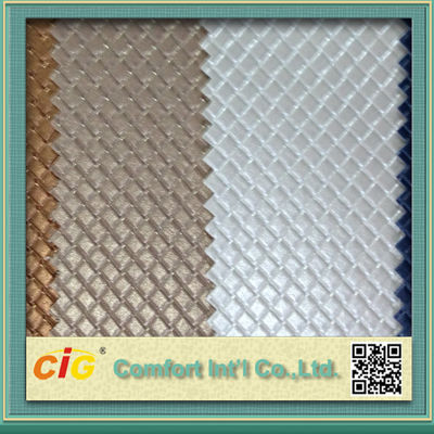 Couro artificial imprimindo multicolorido do Pvc para a mobília decorativa
