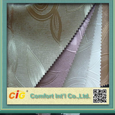 Material feito sob encomenda do couro artificial do PVC da decoração interior do carro para o vestuário, bagagem, luva