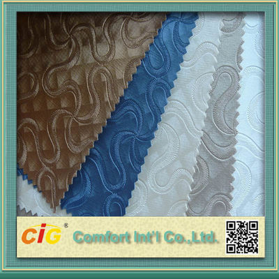 Material feito sob encomenda do couro artificial do PVC da decoração interior do carro para o vestuário, bagagem, luva
