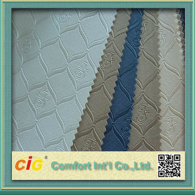 Material feito sob encomenda do couro artificial do PVC da decoração interior do carro para o vestuário, bagagem, luva