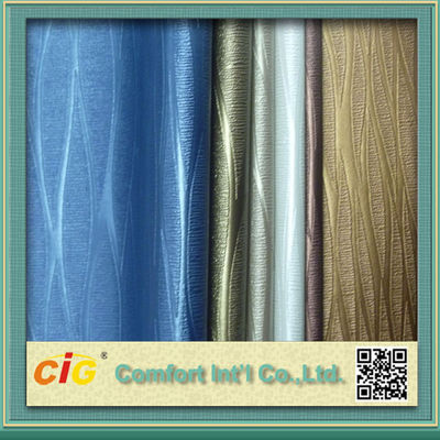 Material metálico da tela do couro artificial do PVC de Waterproolf para o estofamento/banco de carro dos sacos