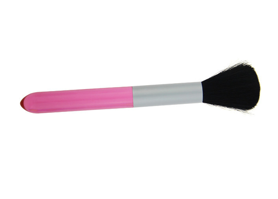 O contorno retrátil natural cora rosa das escovas da composição do cabelo da cabra da escova