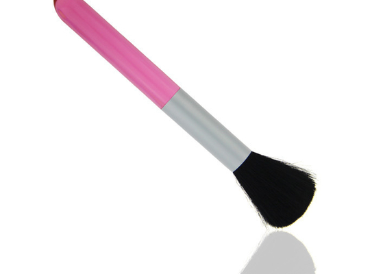 O contorno retrátil natural cora rosa das escovas da composição do cabelo da cabra da escova