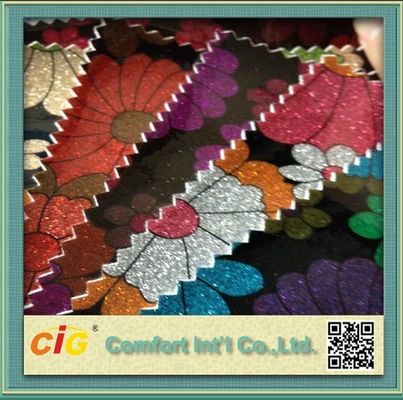 Forme a estofamento do PVC do plutônio de Coulourful o couro sintético para a mobília da casa/auto tampa de Seat