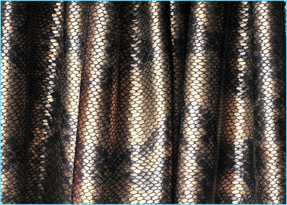 Dance a tela do Spandex do poliéster do traje/a tela estofamento de couro do falso para o saco