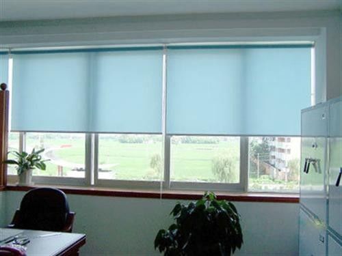 Cortinas verticais luxuosas modernas das cortinas de rolo da tela da cortina com poliéster