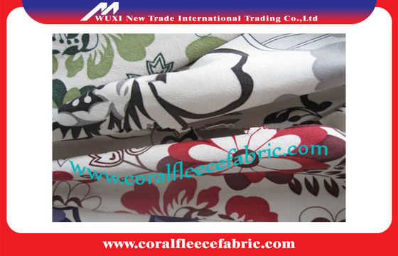 Tela para a matéria têxtil home, tela da camurça do falso do teste padrão de flor micro de pano de camurça do jacquard